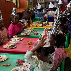 Christmas Party in der Vorschule Funimfundo in Stanford / Südafrika