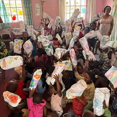 Christmas Party in der Vorschule Funimfundo in Stanford / Südafrika